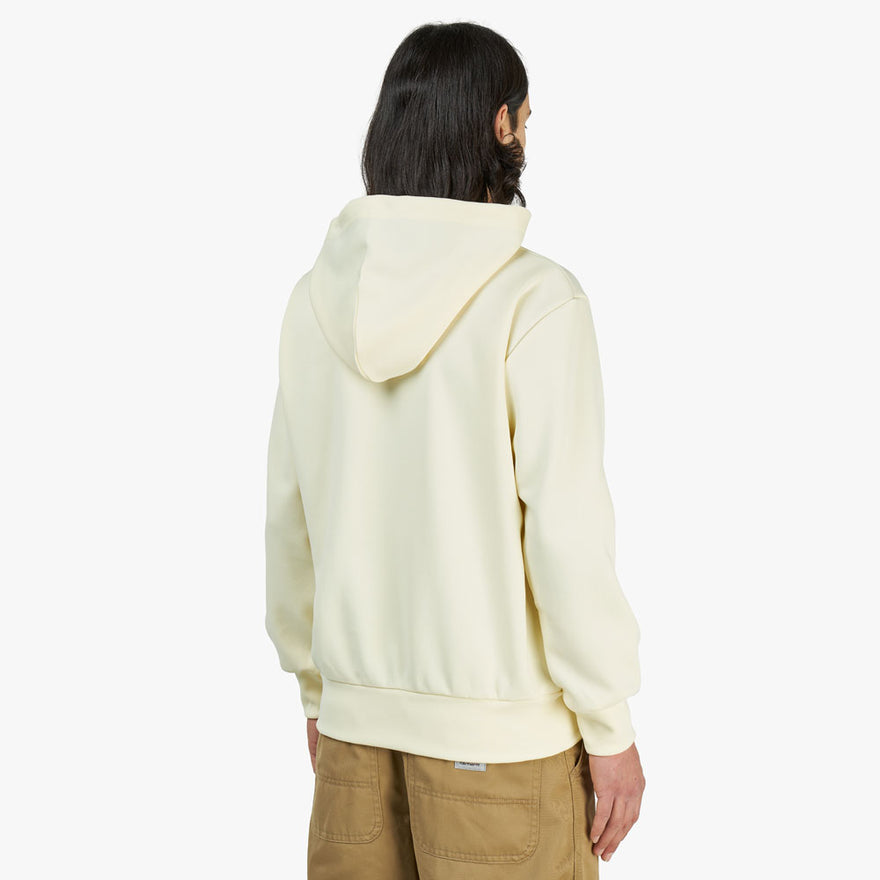 COMME des GARCONS PLAY Red Heart Pullover Hoodie Ivory