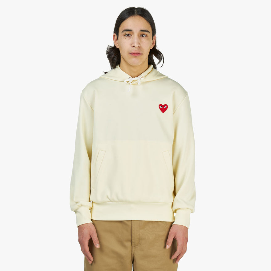 Yellow comme des garcons hoodie store