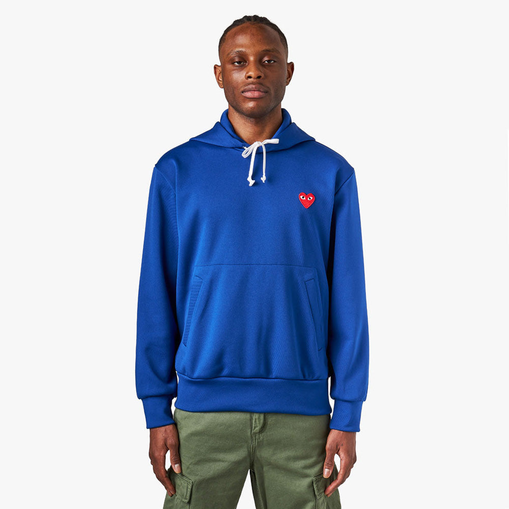 Cdg hoodie blue on sale
