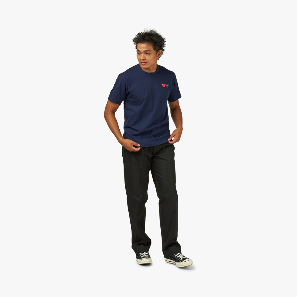 COMME des GAR ONS PLAY T shirt Navy