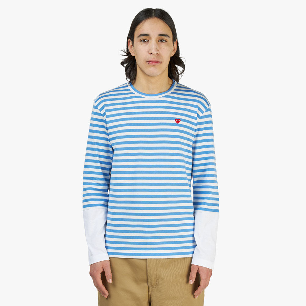 Tee shirt comme des garcons rayé hot sale