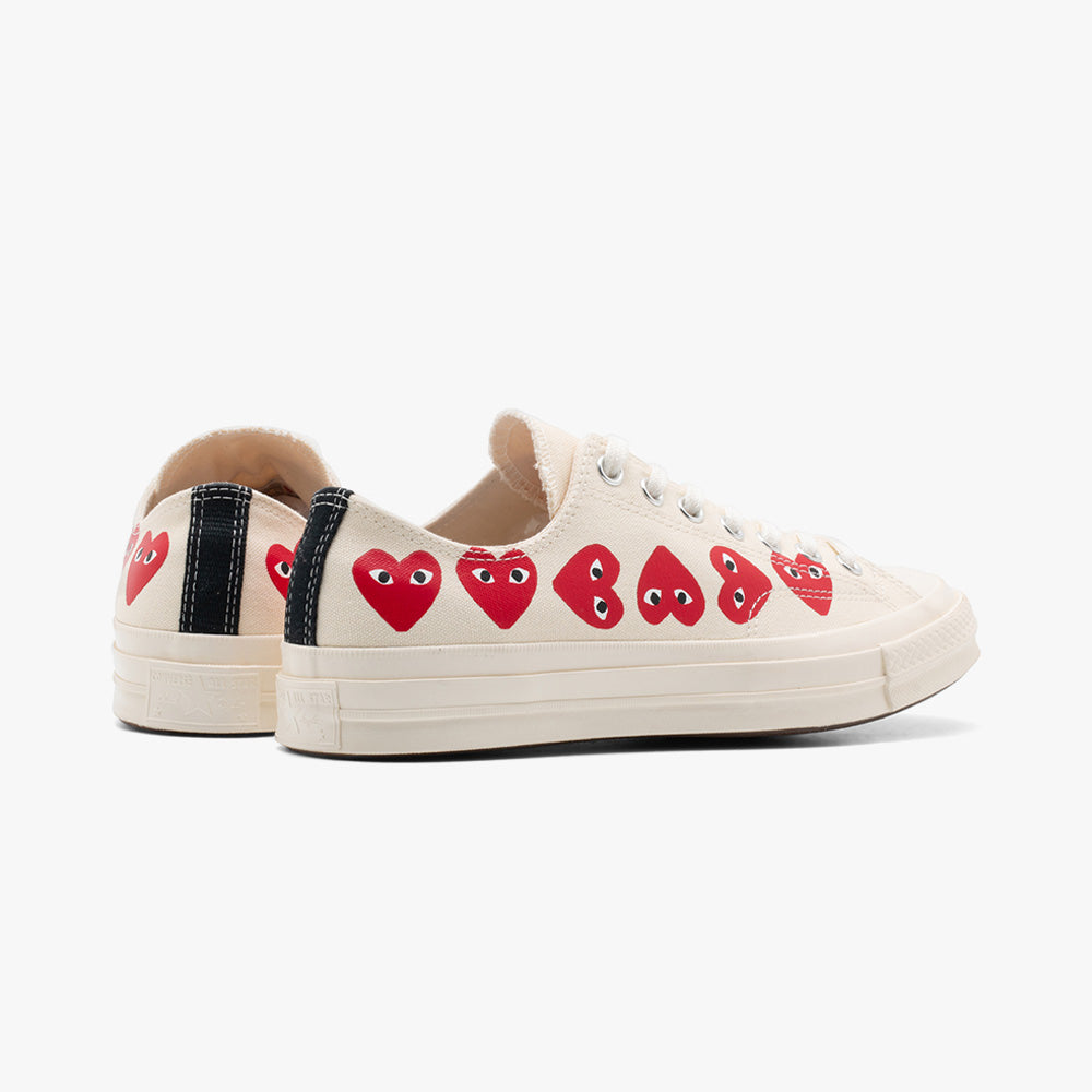 Converse x COMME des GAR ONS PLAY Chuck Taylor Ox Multi Heart Off White