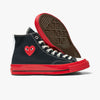 Converse x COMME des GARÇONS PLAY Chuck Taylor Hi Black / Red Sole - High Top  2