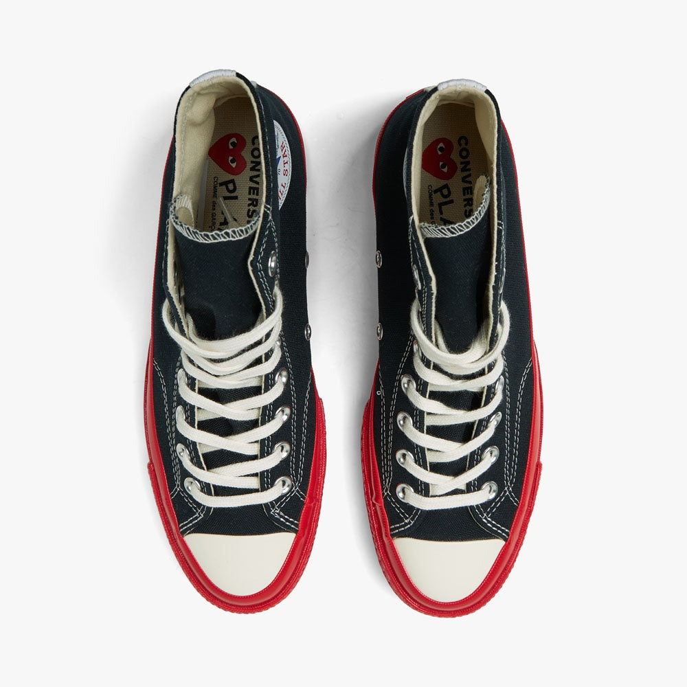 Cdg chuck best sale taylor high black