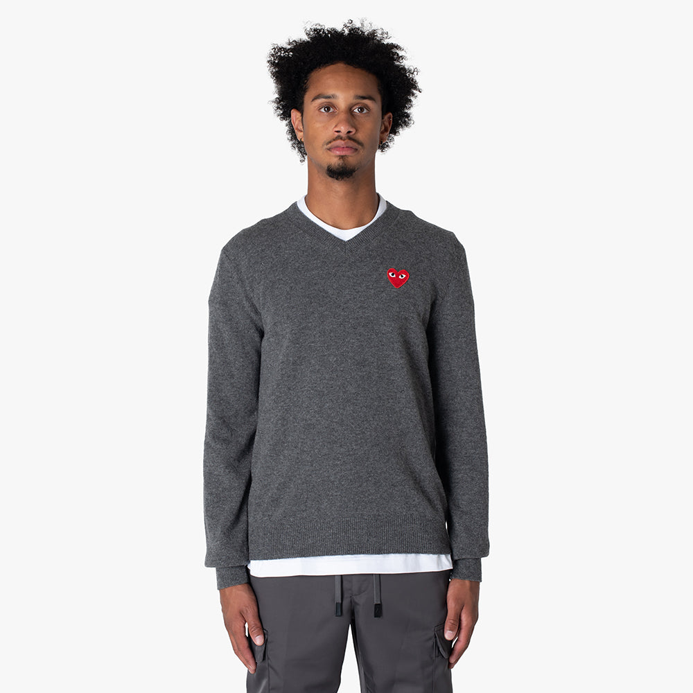 Comme des garcons grey jumper outlet