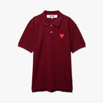 COMME des GAR�ONS PLAY Polo Shirt / Burgundy 4