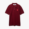 COMME des GAR�ONS PLAY Polo Shirt / Burgundy 4