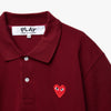 COMME des GAR�ONS PLAY Polo Shirt / Burgundy 6