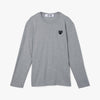 COMME des GARCONS PLAY Black Heart Long Sleeve T-Shirt / Grey 4