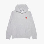 COMME des GARÇONS PLAY Red Heart Pullover Hoodie / Grey 4