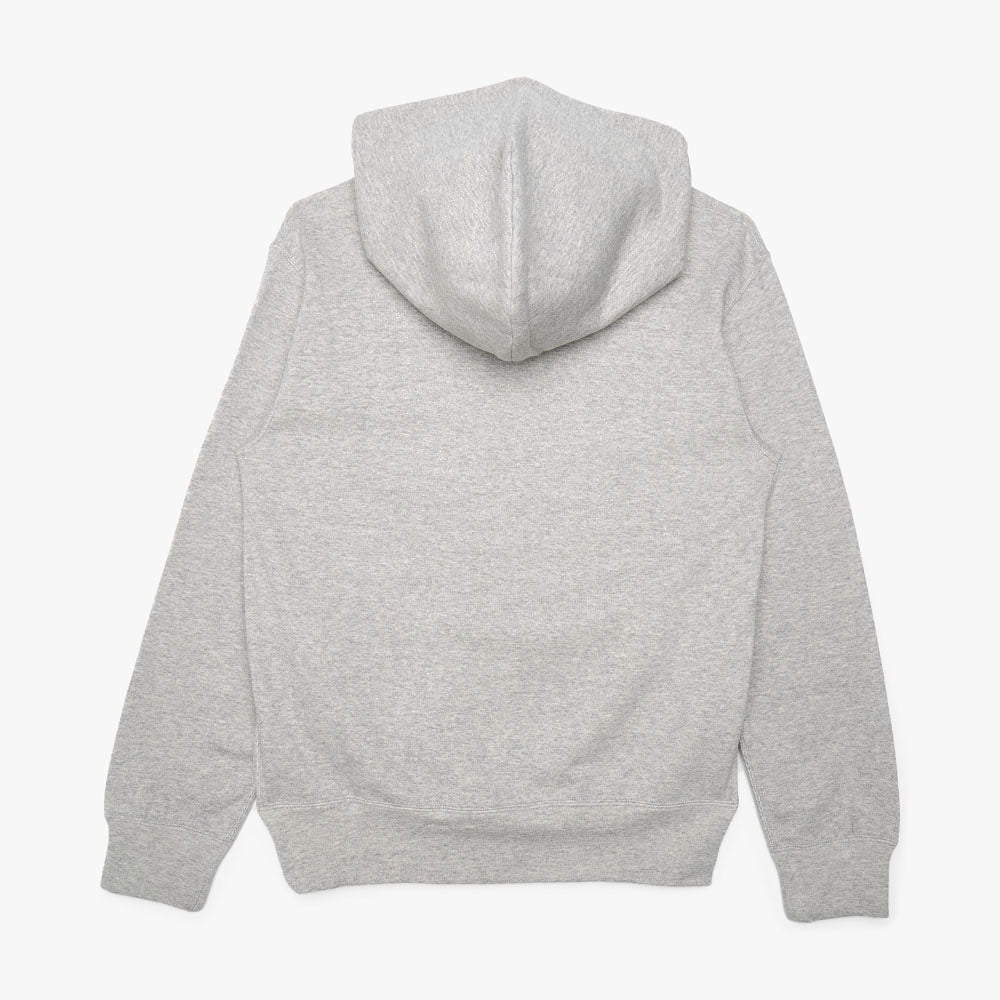 COMME des GAR ONS PLAY Red Heart Pullover Hoodie Grey Livestock