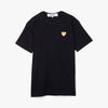 COMME des GARÇONS PLAY T-shirt cœur d'or / Noir 1