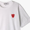 COMME des GARÇONS PLAY T-shirt Double Heart / Blanc 2