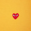 T-shirt COMME des GARÇONS PLAY Red Heart / Jaune 7