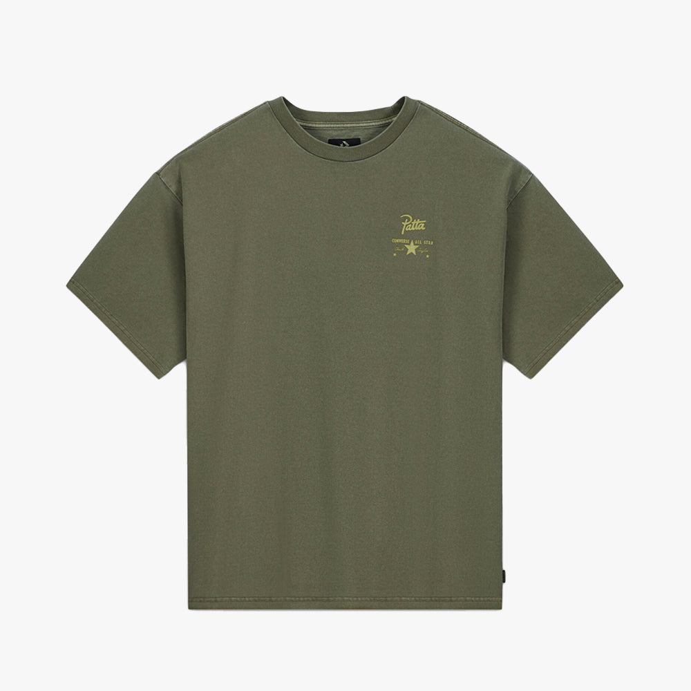Green top converse shirt