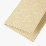 COMME des GARÇONS WALLET Embossed Leather Wallet / Off White 5