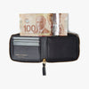COMME des GARÇONS WALLET Rubber Dot Half Zip Wallet / Black 10