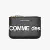 Portefeuille zippé à gros Logo de COMME des GARÇONS WALLET / Noir 2
