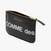 Portefeuille zippé à gros Logo de COMME des GARÇONS WALLET / Noir 3