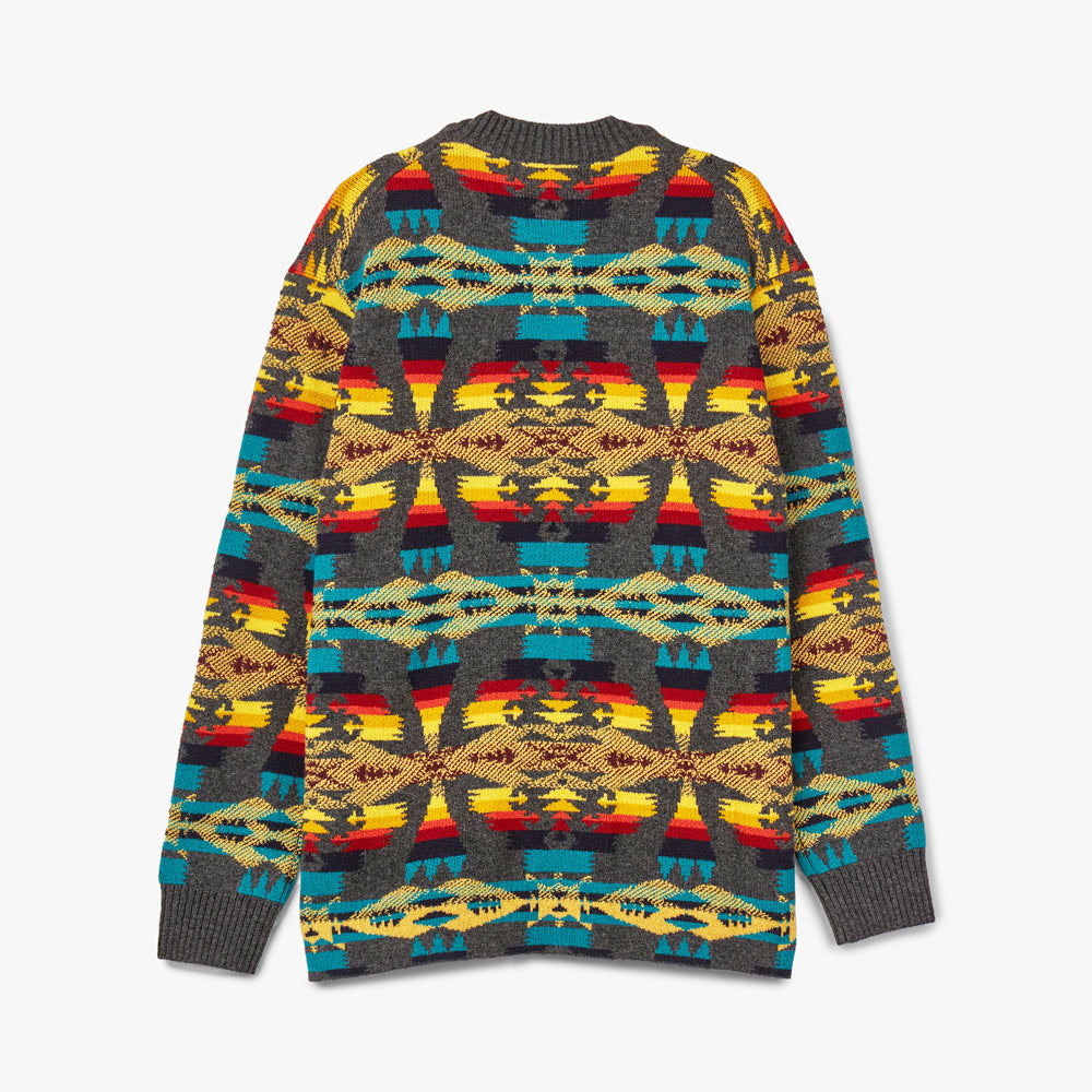 【楽天ランキング1位】 Wool Pendleton x MAN Watanabe Junya Jacquard Grey / Sweater トップス